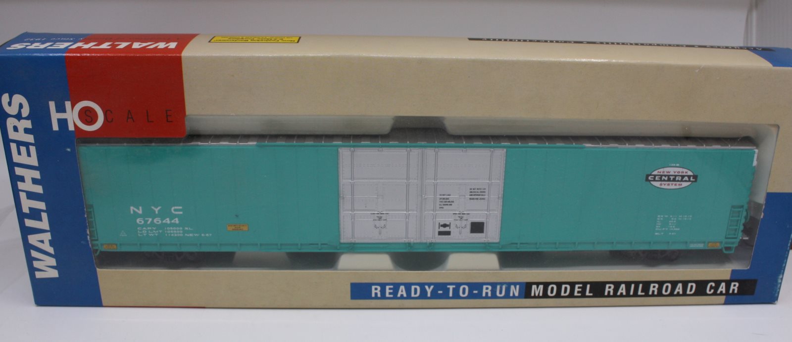 Walthers 932-3503 NYC Pullman Standard 86' Hi-Cube 4-Door Box Car #67644