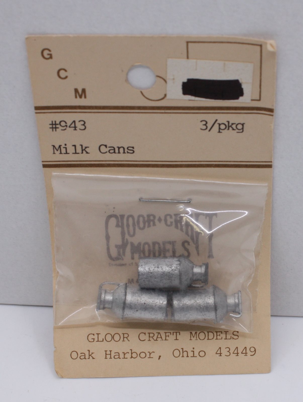 Gloor Craft 943 O Scale Milk Cans (Bag of 3)