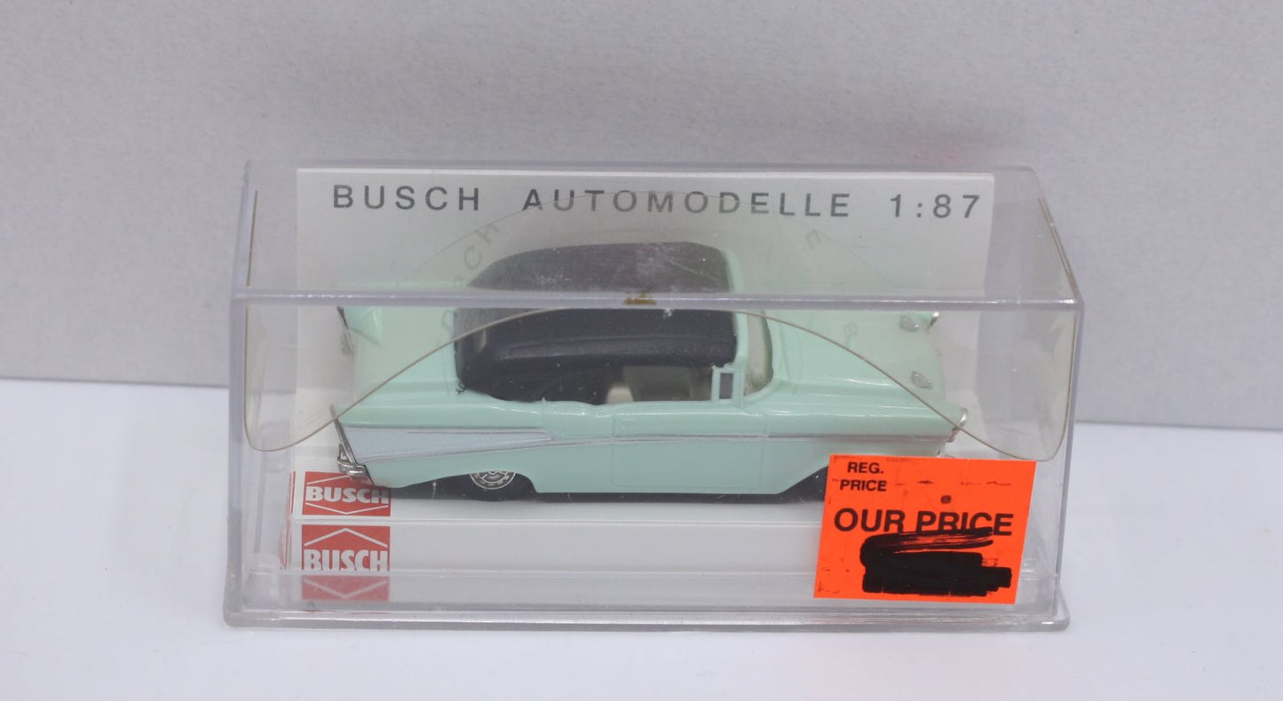 Busch 45006 HO Seafoam Green Chevy 1957 Belair Cabrio Convertaible