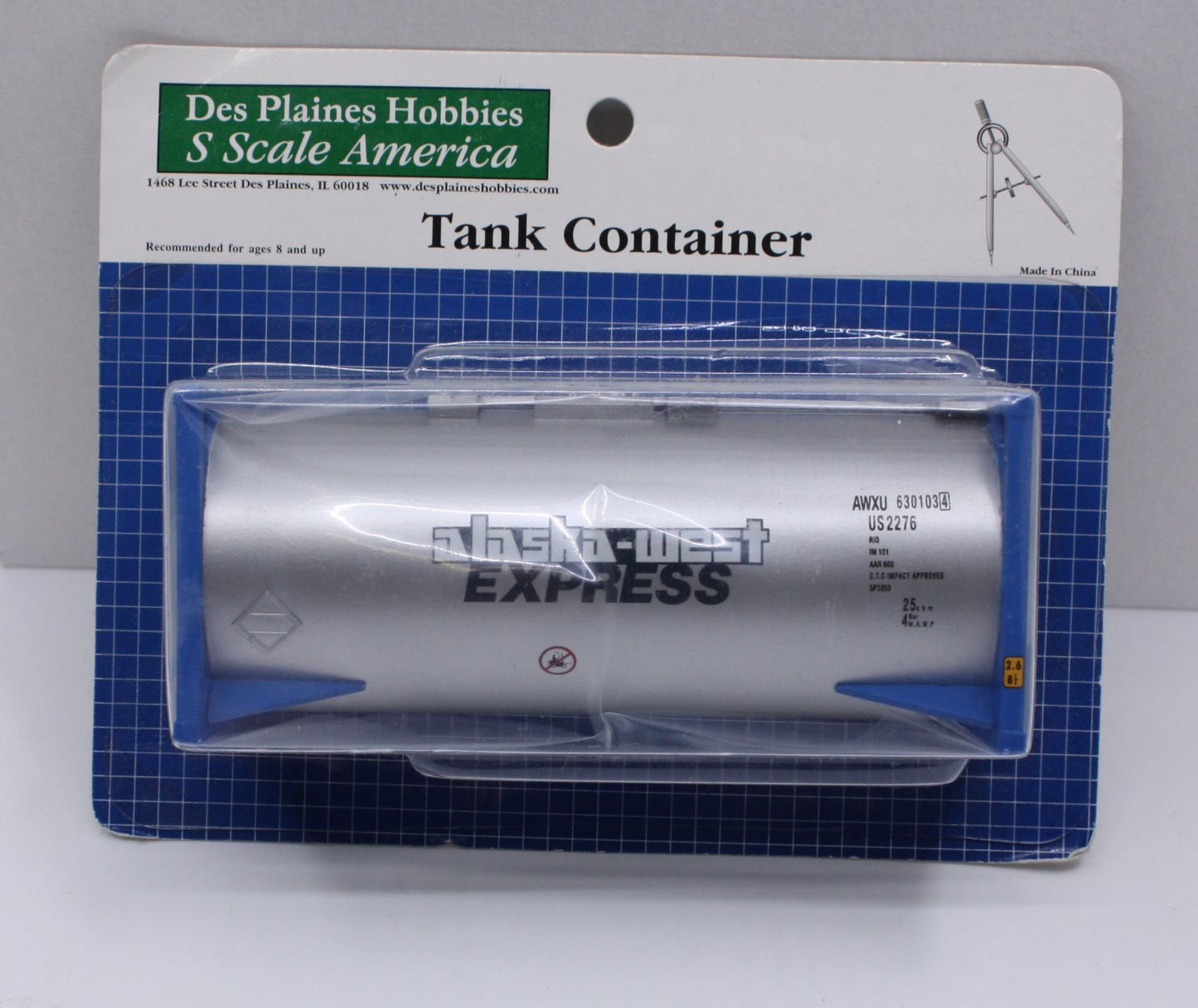 Des Plaines Hobbies DPS3593 S Scale Alaska West Tank Container