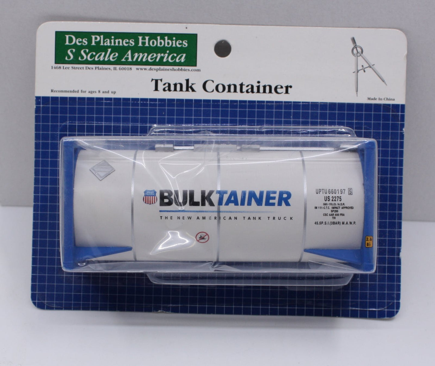 Des Plaines Hobbies DPS3583 S Scale Bulk Trainer Tank Container