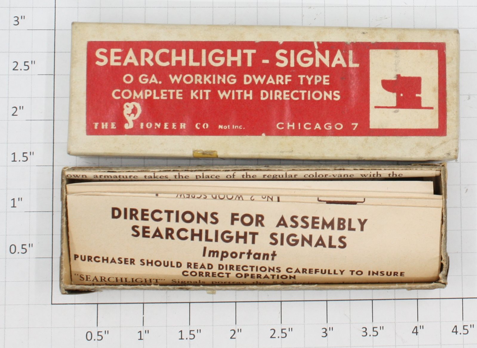 Pioneer 100X-1OS O Guage Dwarf Searchlight Signal