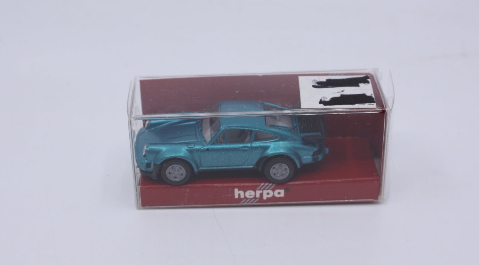 Herpa 030601 1:87 Porsche 911 Turbo, Blue Metallic