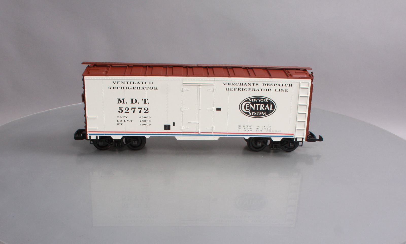 Piko 38810 G Scale New York Central Steel Reefer #52772