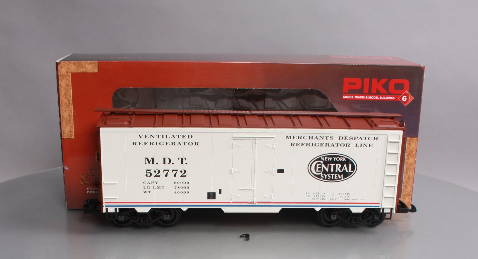 Piko 38810 G Scale New York Central Steel Reefer #52772