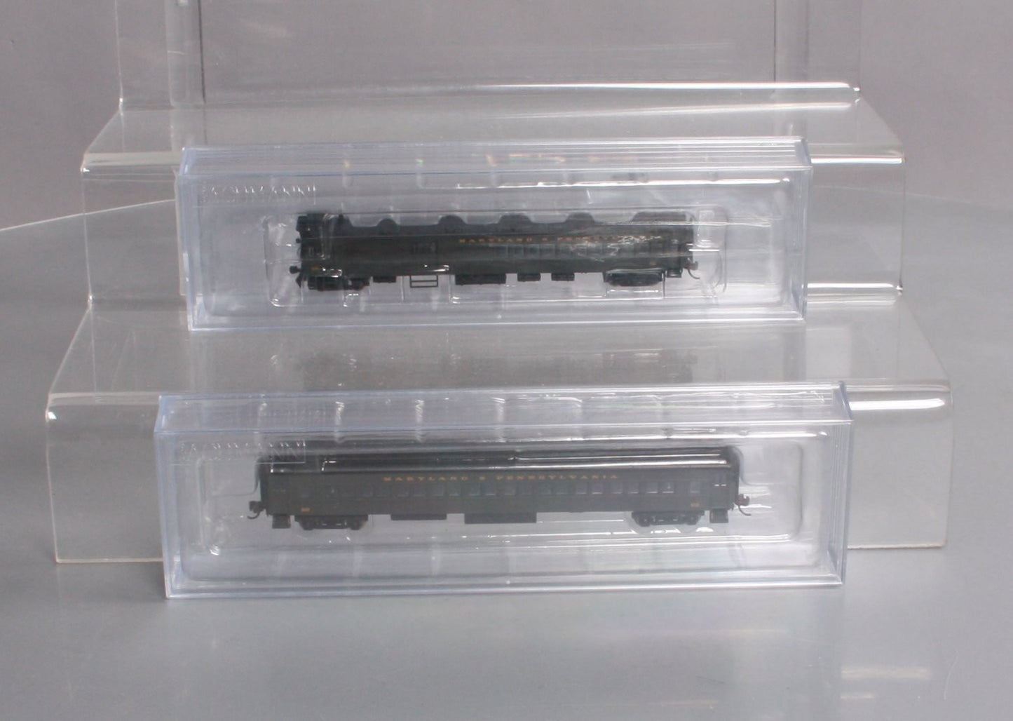 Bachmann 81468 N Maryland & Pennsylvania Doodlebug w/ Trailer Coach #62 (DCC)