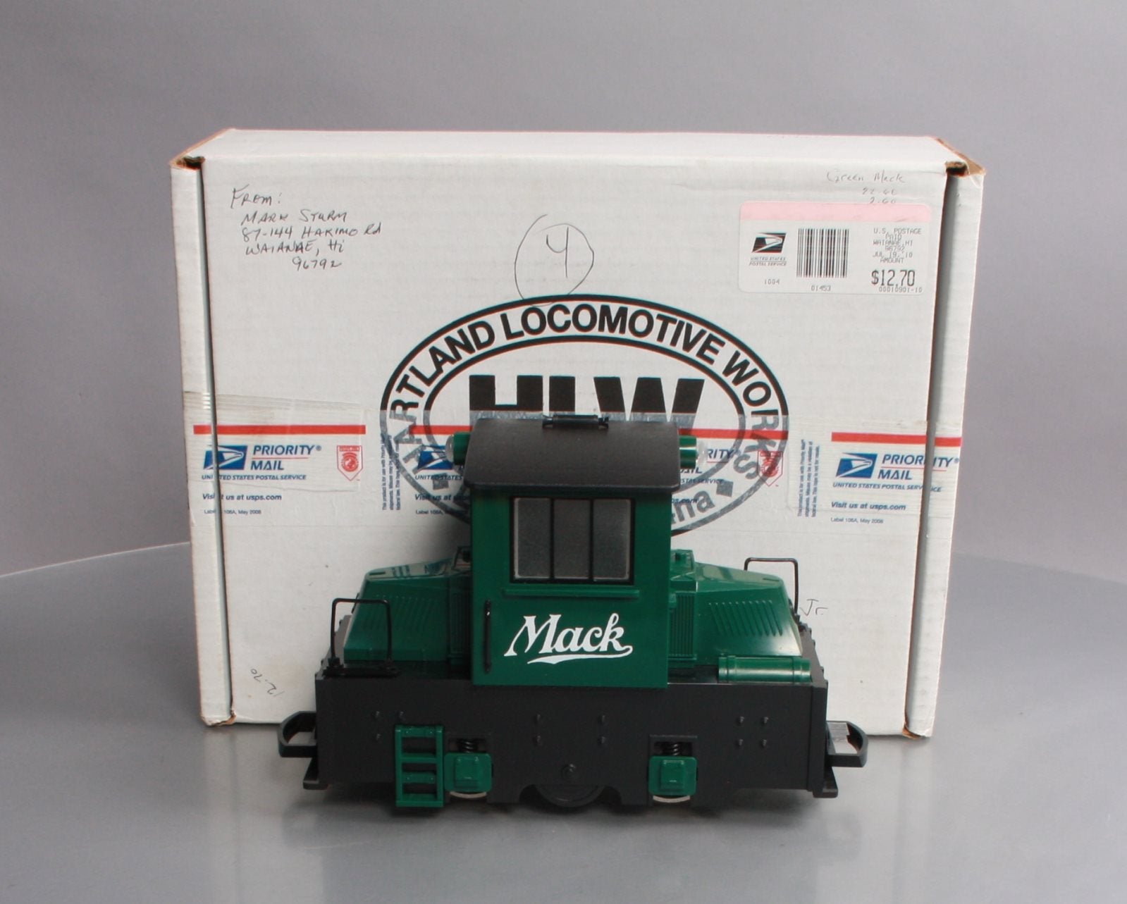Hartland 09705 G Scale Green Mack Diesel Switcher