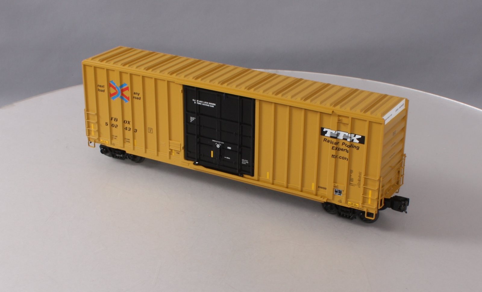 MTH 20-93463 O Gauge TTX 50' High Cube Box Car #502433