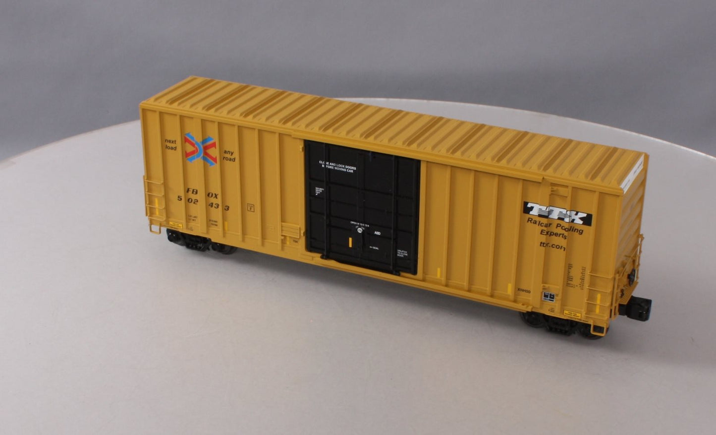 MTH 20-93463 O Gauge TTX 50' High Cube Box Car #502433