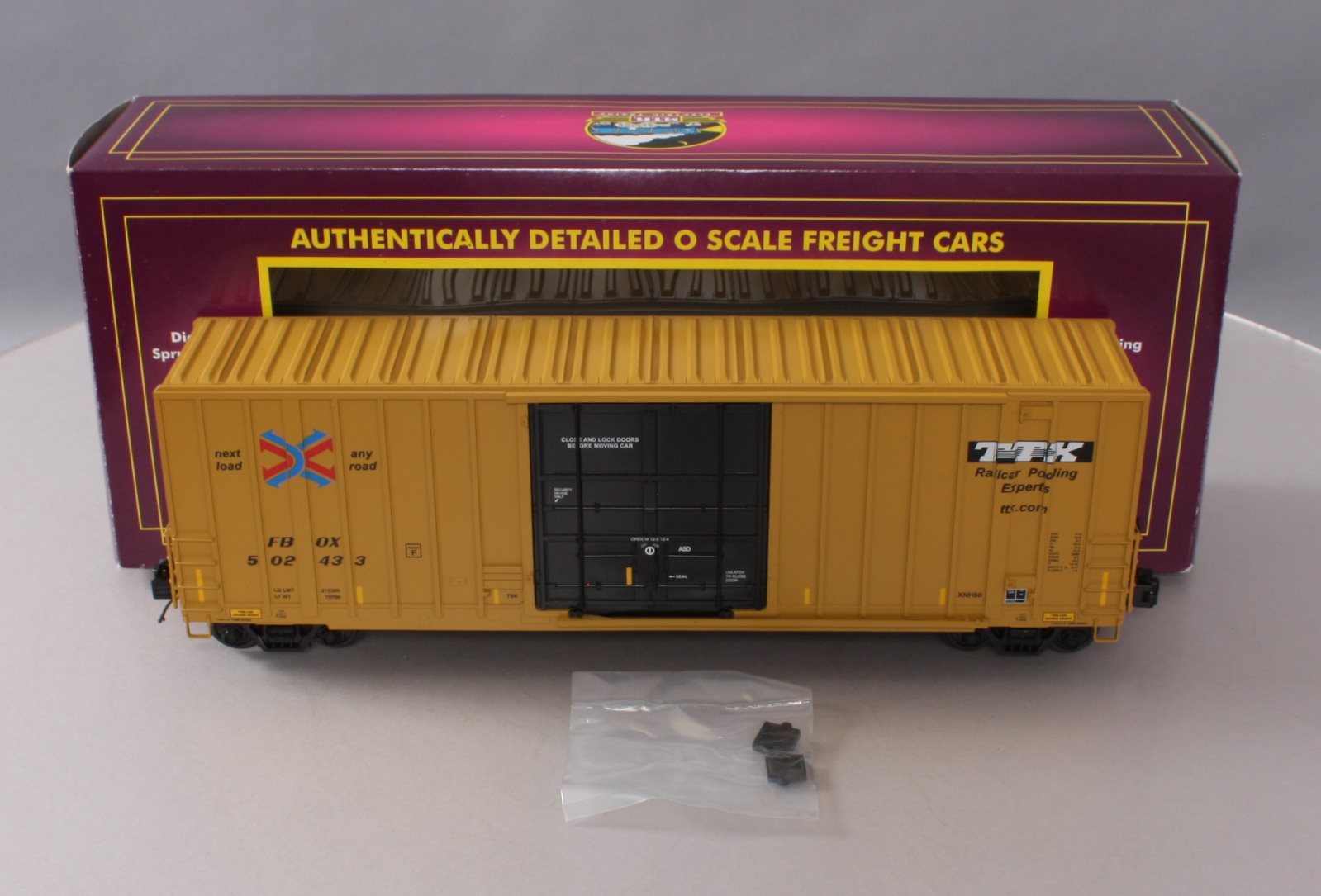 MTH 20-93463 O Gauge TTX 50' High Cube Box Car #502433