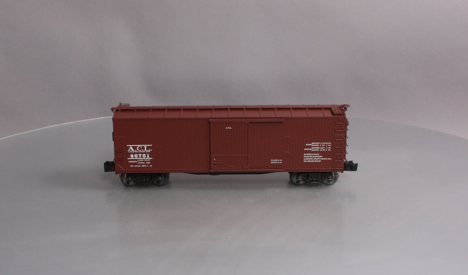 Lionel 6-83347 O Atlantic Coast Line Double Sheath Boxcar