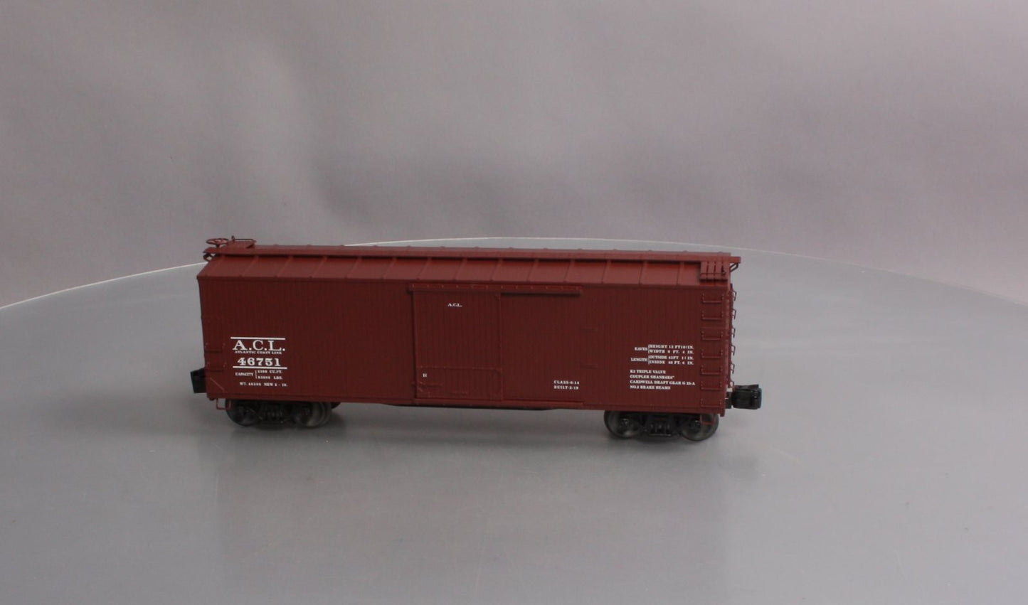 Lionel 6-83347 O Atlantic Coast Line Double Sheath Boxcar