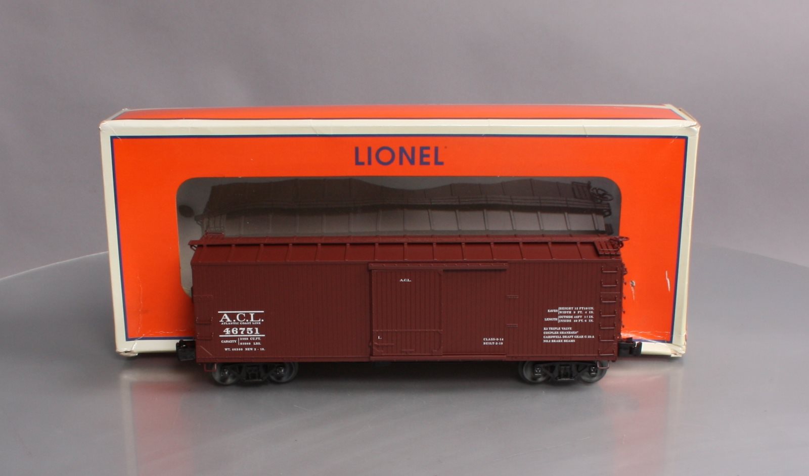 Lionel 6-83347 O Atlantic Coast Line Double Sheath Boxcar