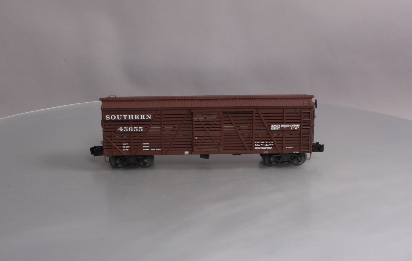 Lionel 6-27882 O Gauge Southern ACF 40-Ton Stock Car
