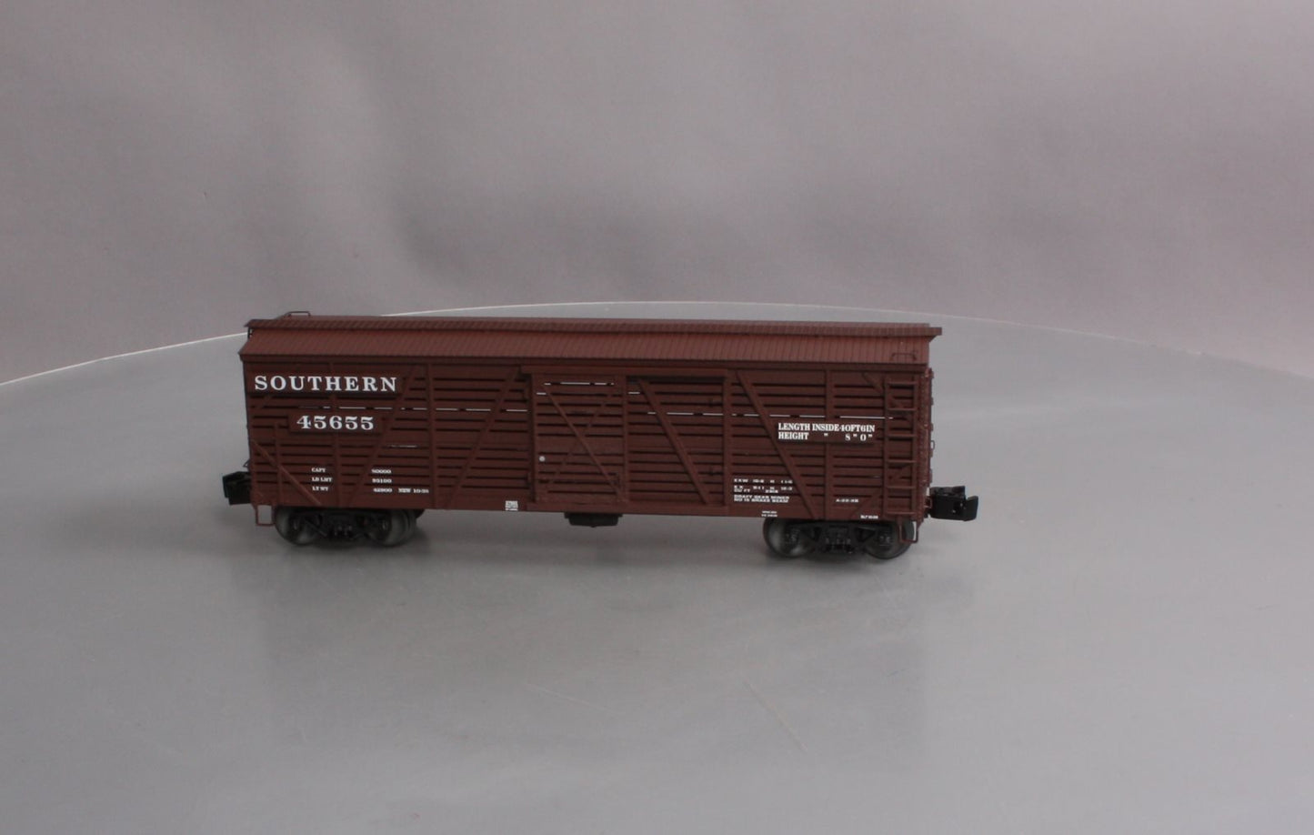 Lionel 6-27882 O Gauge Southern ACF 40-Ton Stock Car