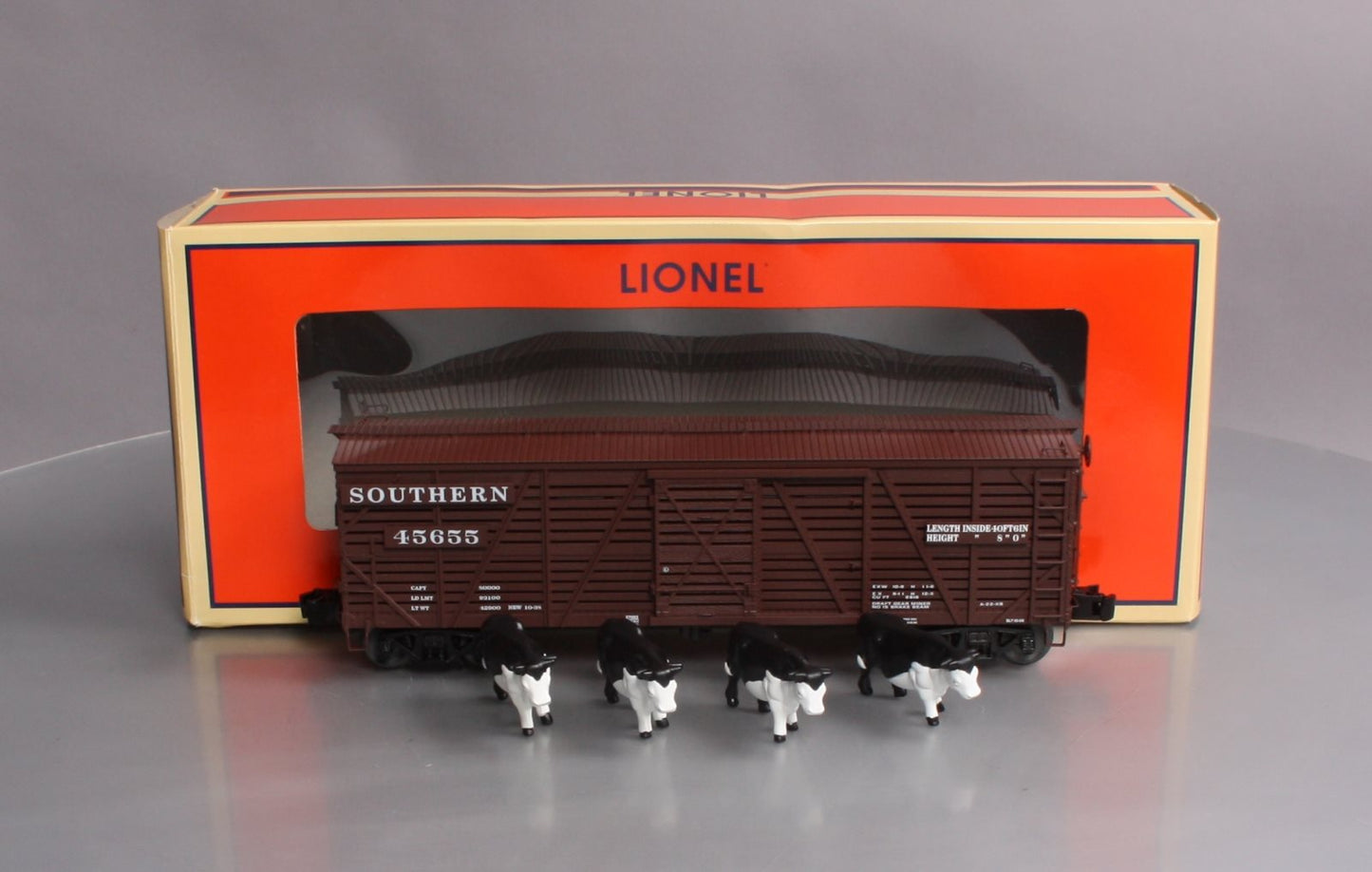 Lionel 6-27882 O Gauge Southern ACF 40-Ton Stock Car
