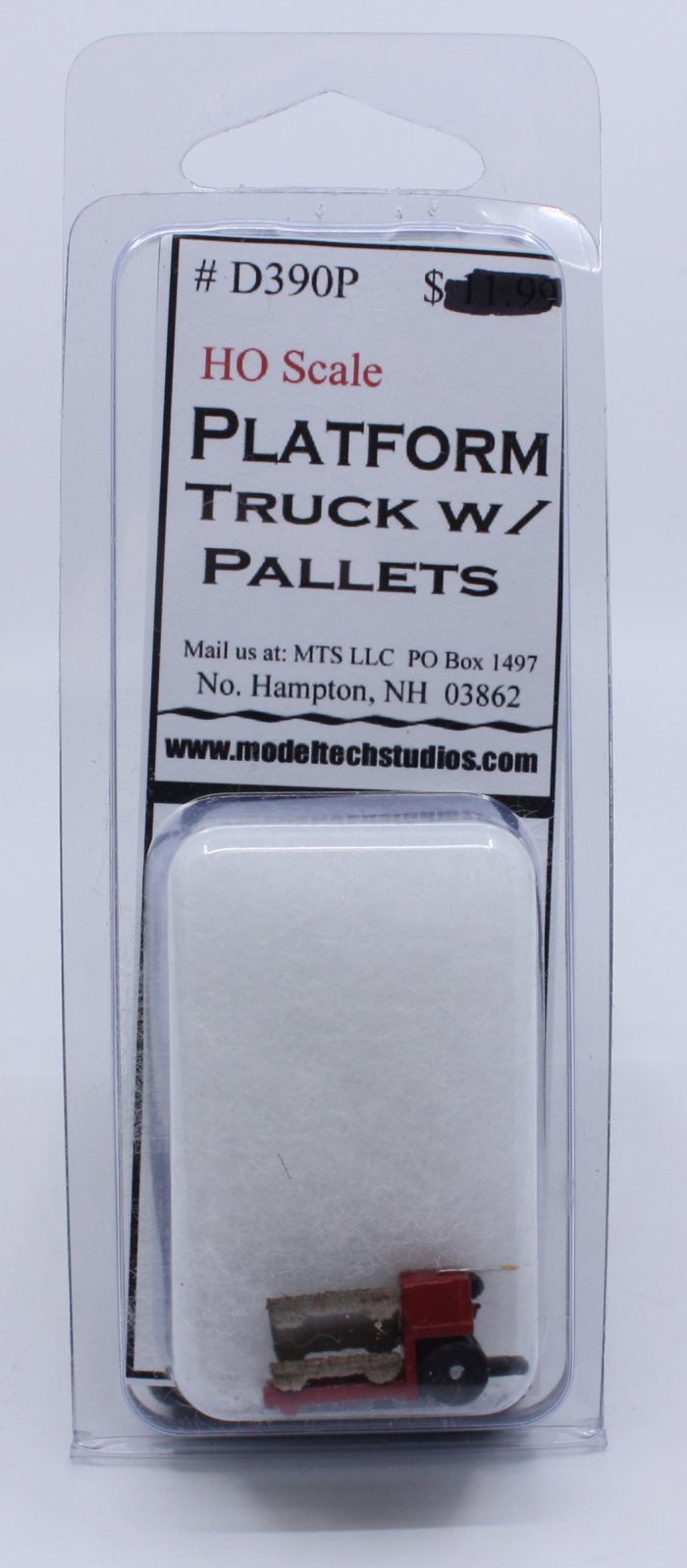 Model Tech Studios D390P HO Platform Truck With Pallets