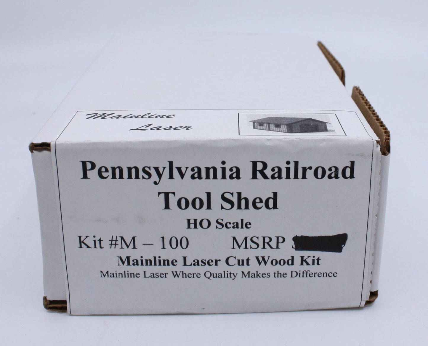 Main Line M100 HO Pennsylvania Railroad Tool Shed Building Kit Trainz