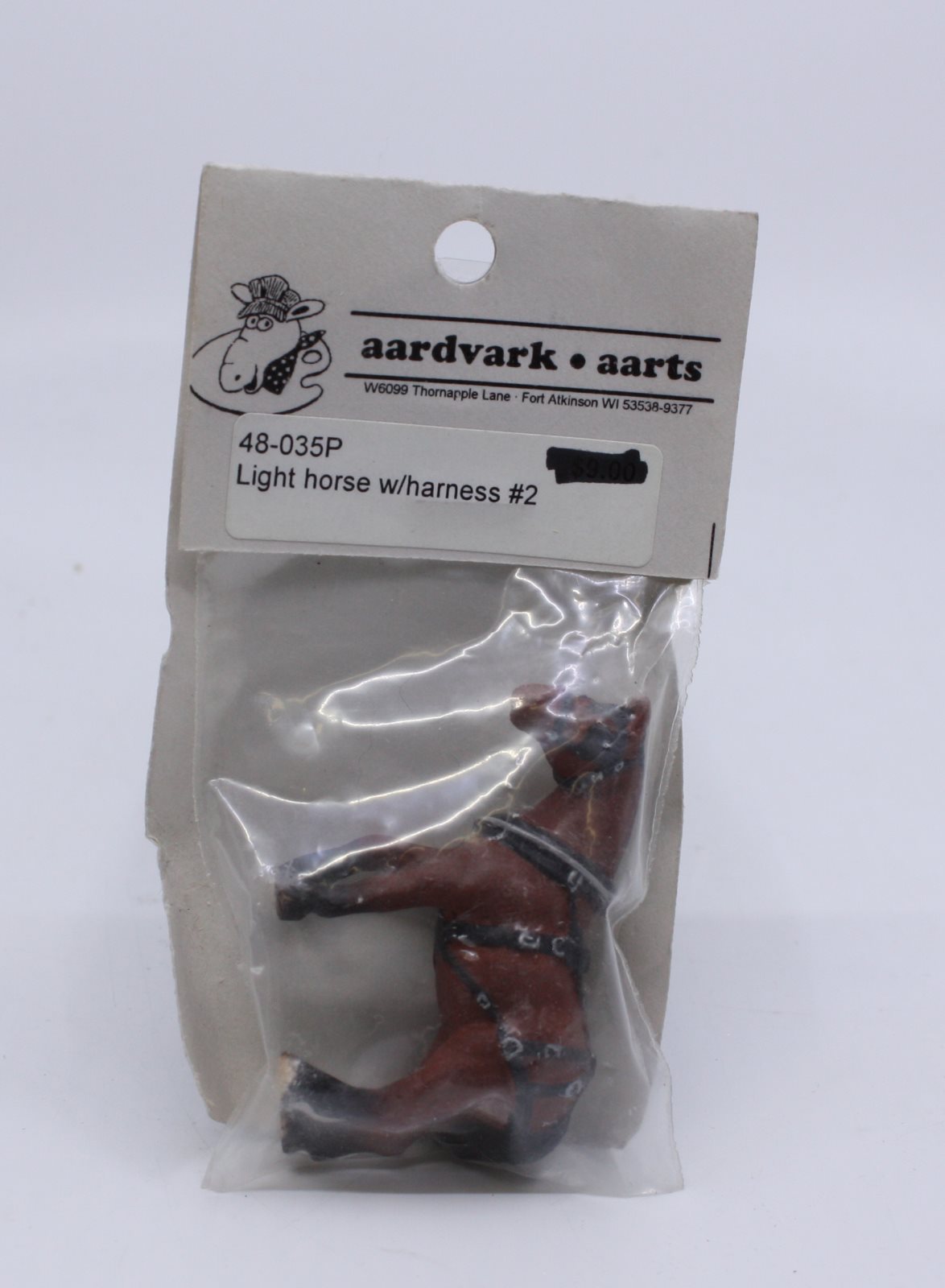 Aardvark Aarts 48-035P O Light Horse with Harness Figure #2