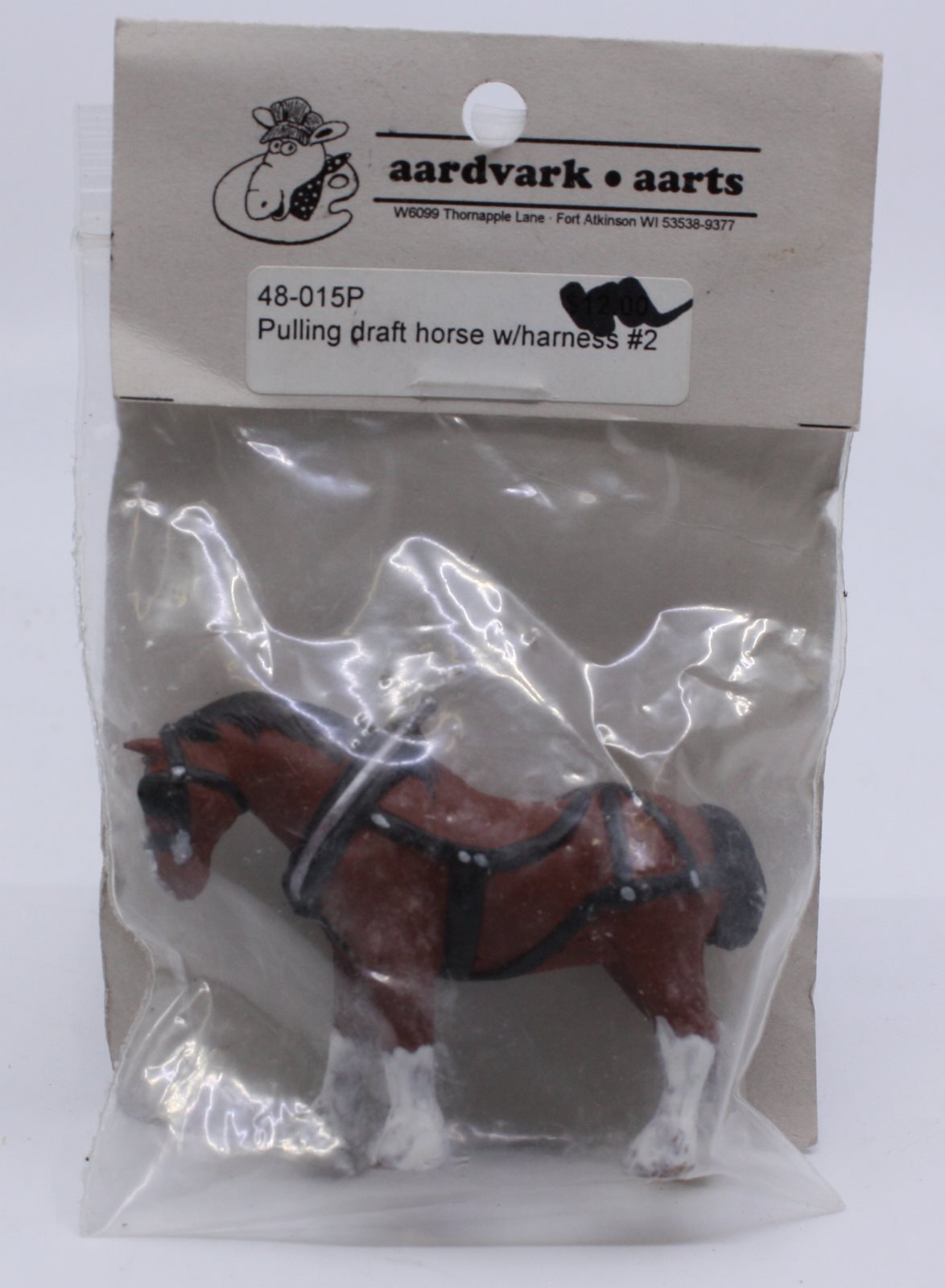 Aardvark Aarts 48-015P O Pulling Draft Horse With Harness Figure #2