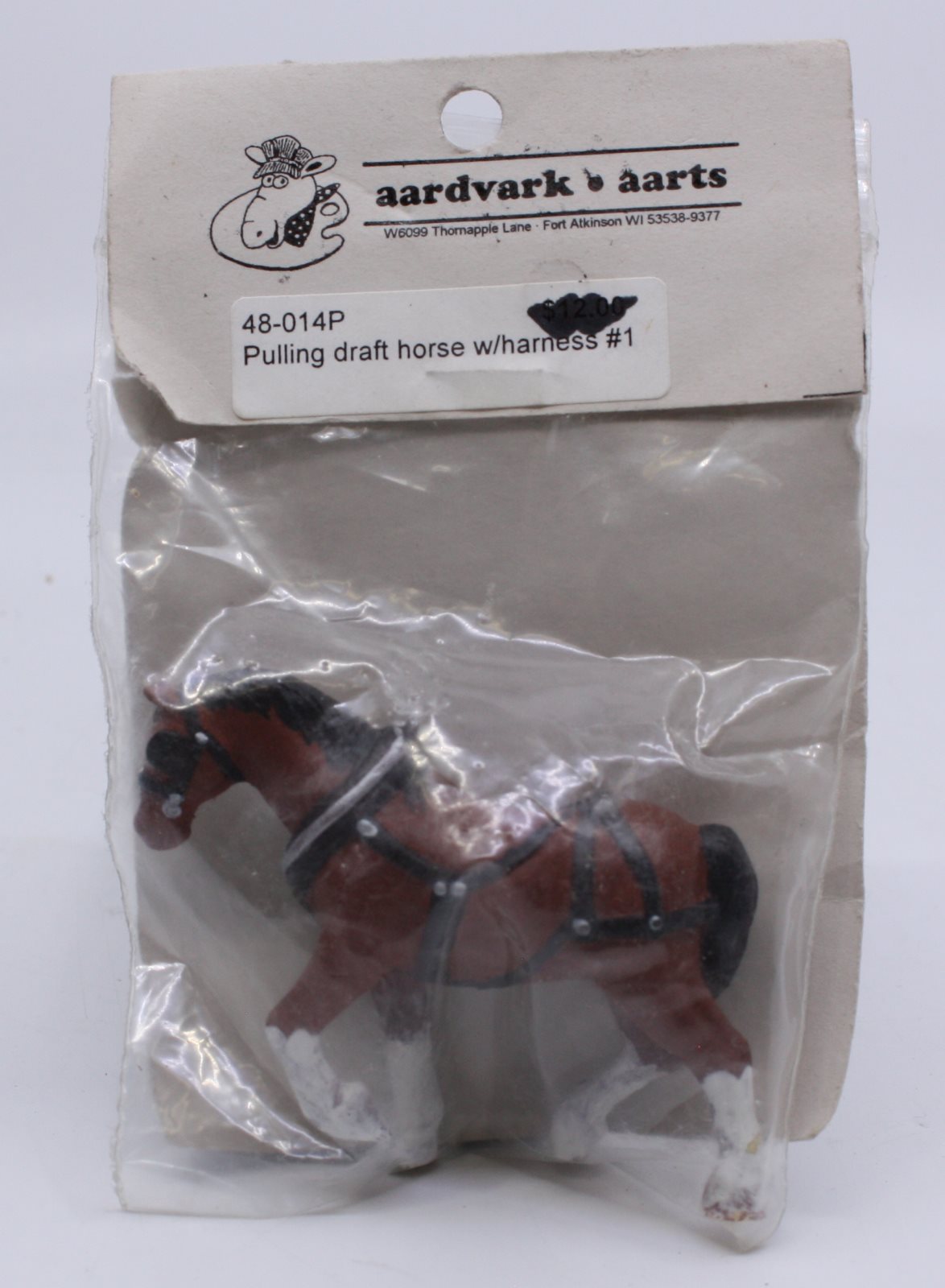 Aardvark Aarts 48-014P O Pulling Draft Horse with Harness #1 Figure
