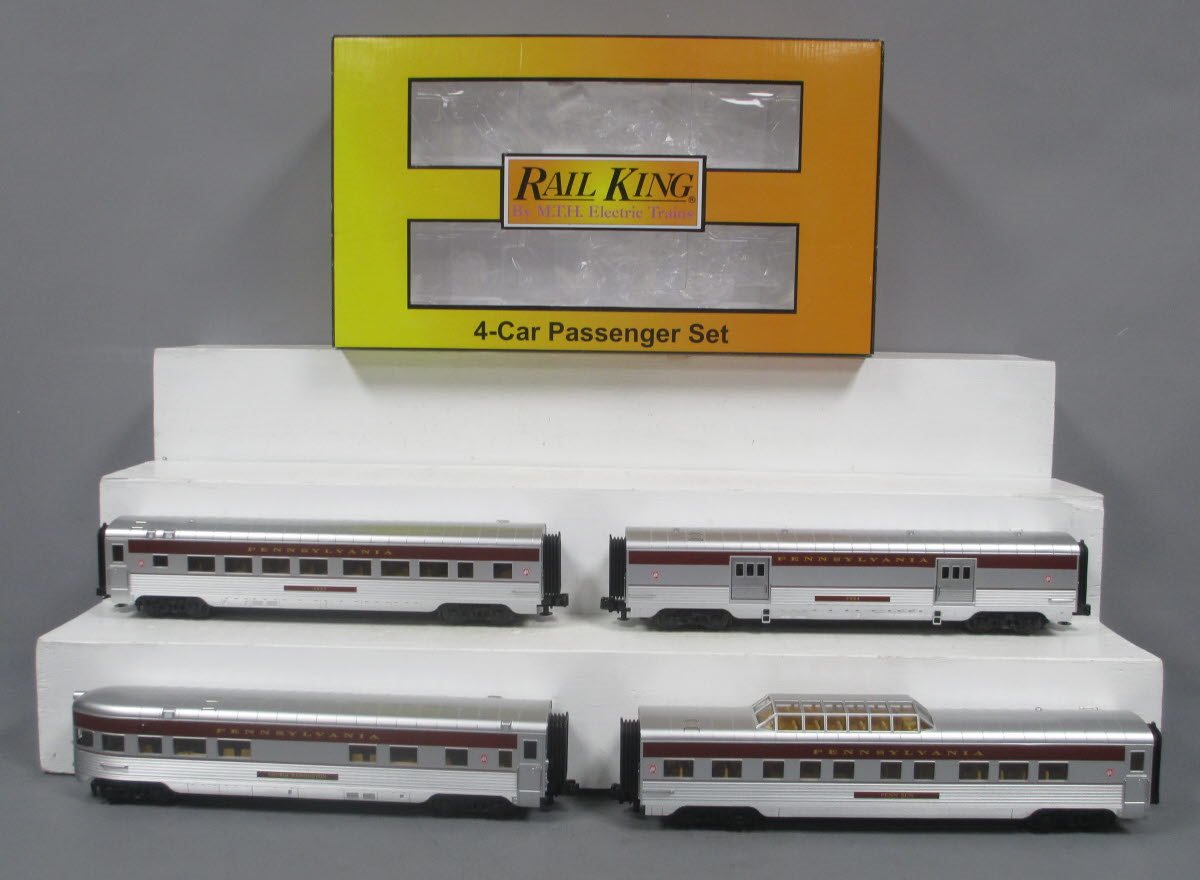 MTH 30-67879 O Pennsylvania 60' Streamlined Passenger Car Set (Set of 4)