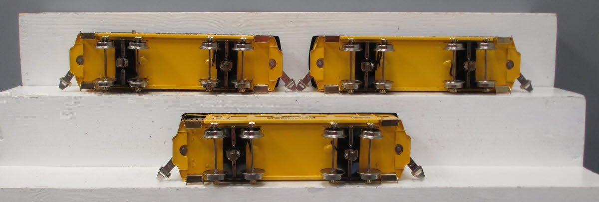 MTH 10-5085 Std. Gauge Yellow & Black Ives 180 Series Pass Car Set (Set of 3)