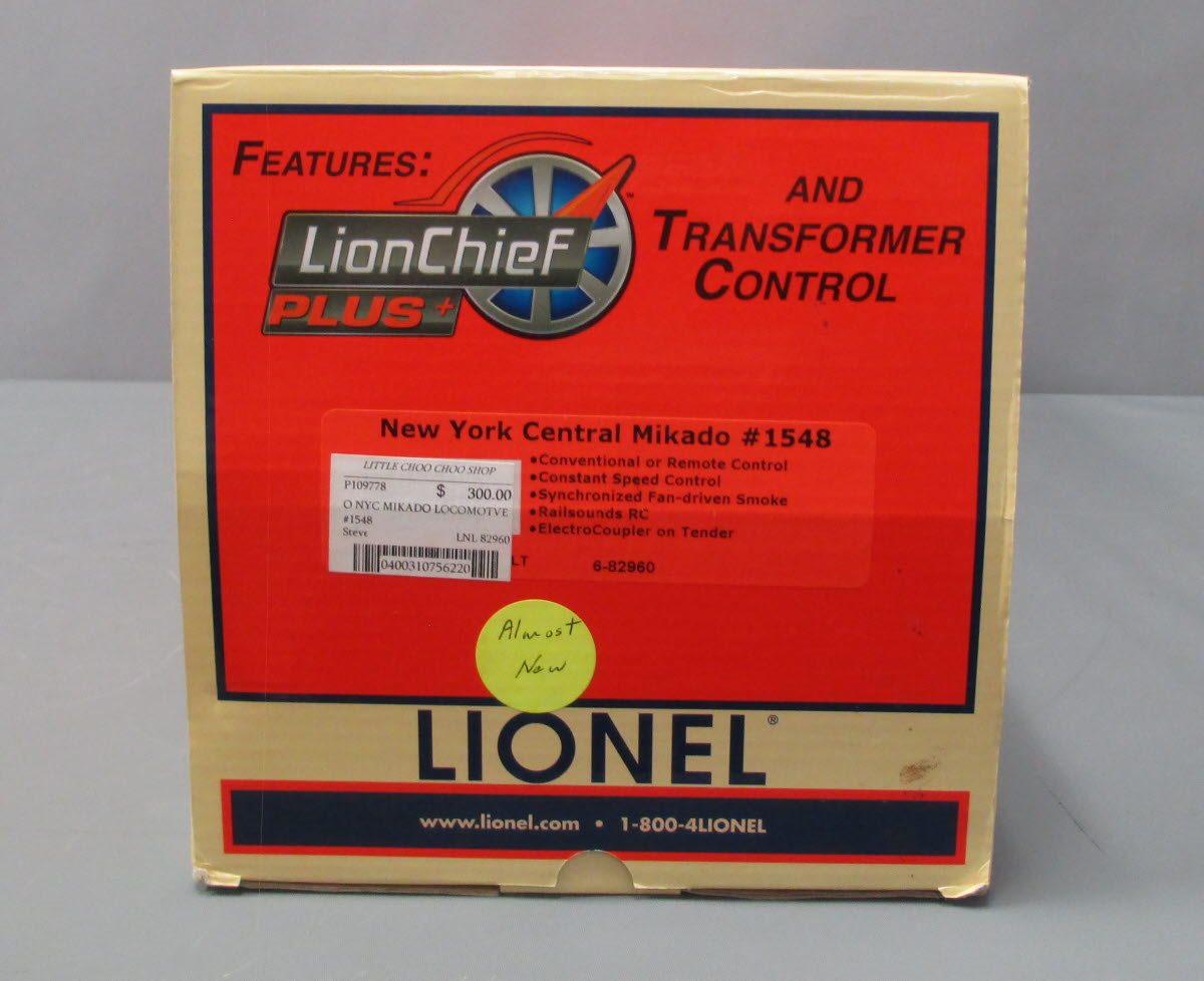 Lionel 6-82960 O New York Central Lionchief Plus Mikado Steam Locomotive #1548