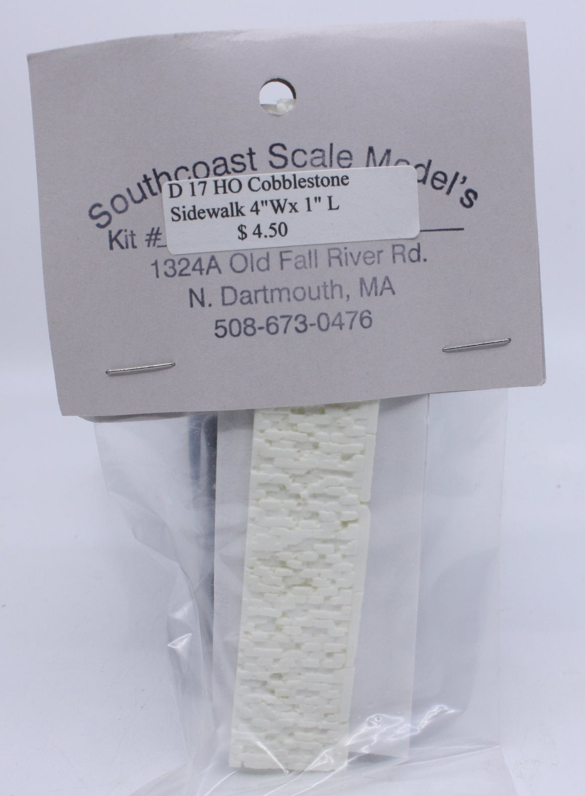 Southcoast Scale Models D17 HO Cobblestone Sidewalk