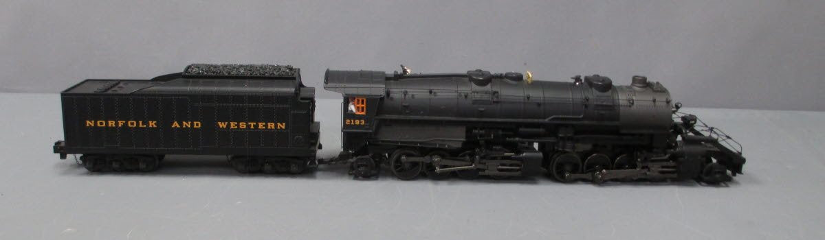 MTH 30-1662-1 O Norfolk & Western 2-8-8-2 Imperial Y6b Steam w/ P-S 3.0 #2193