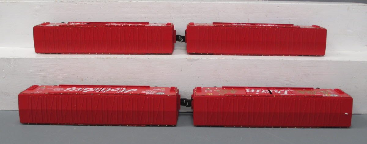 MTH 30-7087 O Candian Pacific Christmas 50' Boxcar w/ LED Lights (Set of 4)