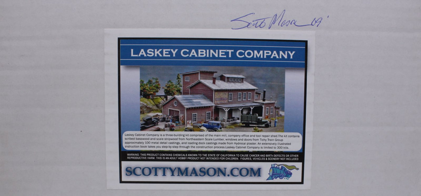 Scotty Mason HO Laskey Cabiet Company Model Building Kit