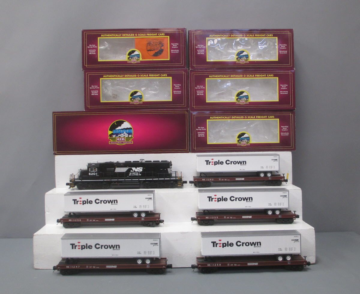 MTH 20-20154-1 Norfolk Southern SD40-2 O Gauge Diesel Freight Train Set w/PS 2.0