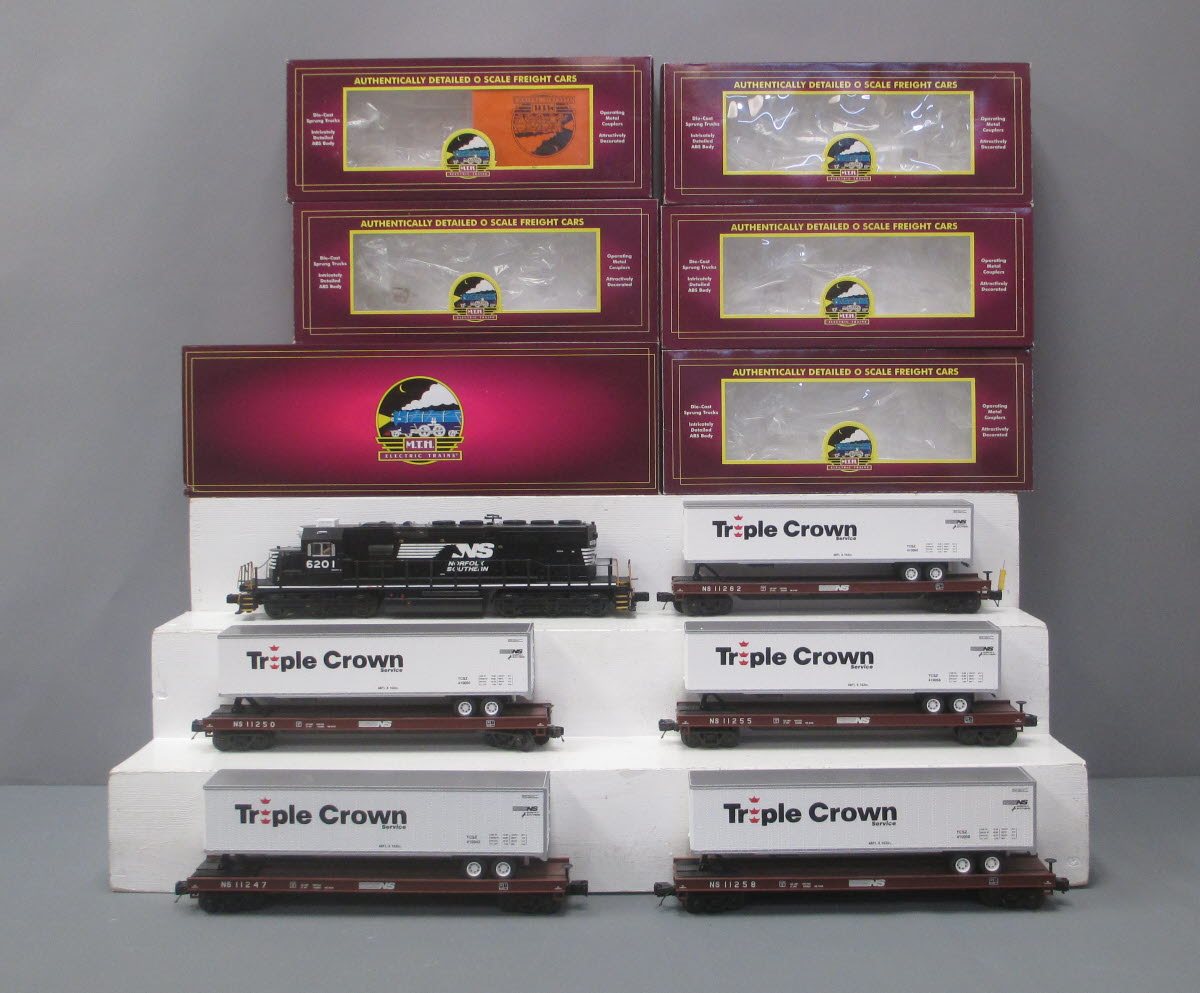 MTH 20-20154-1 Norfolk Southern SD40-2 O Gauge Diesel Freight Train Set w/PS 2.0