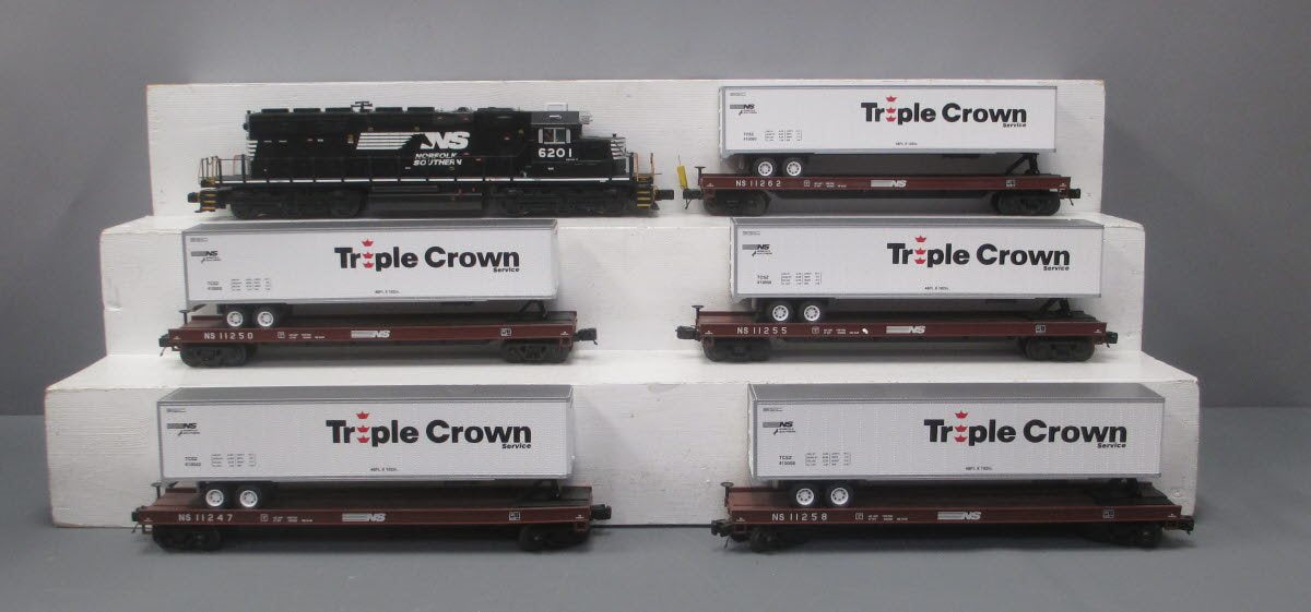 MTH 20-20154-1 Norfolk Southern SD40-2 O Gauge Diesel Freight Train Set w/PS 2.0