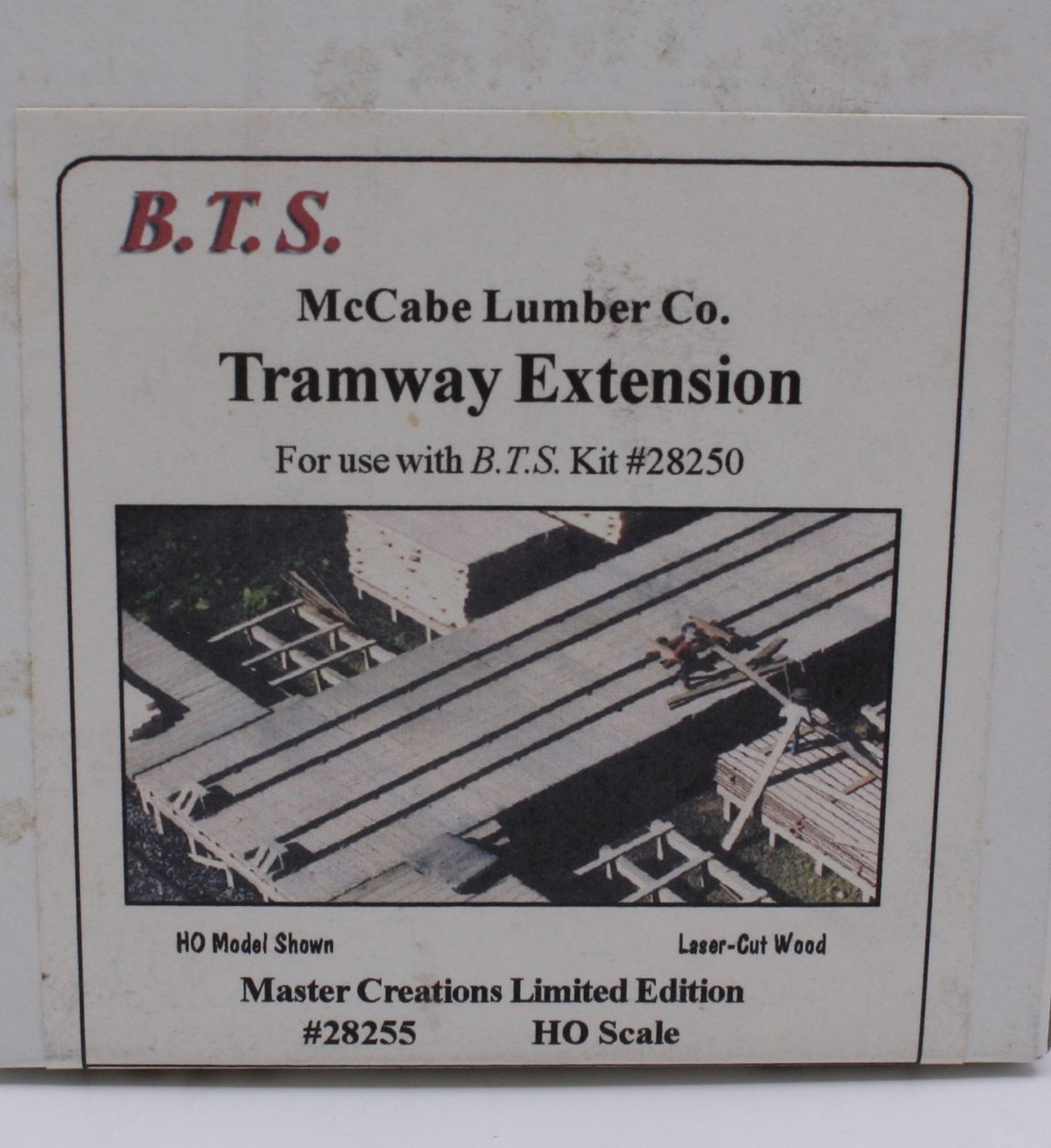 BTS 28255 HO McCable Lumber Co. Tramway Extension Building Kit