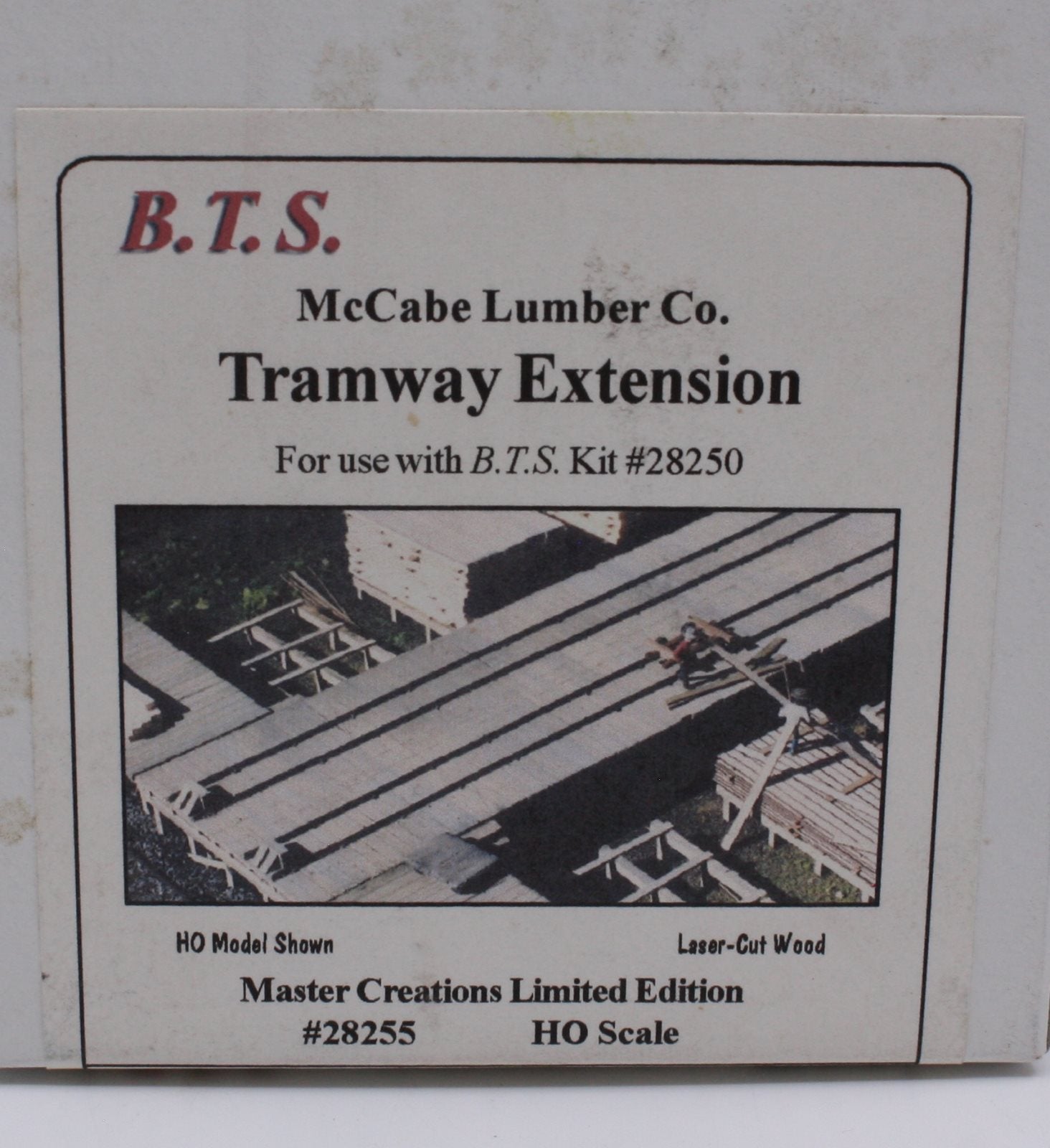 BTS 28255 HO McCable Lumber Co. Tramway Extension Building Kit