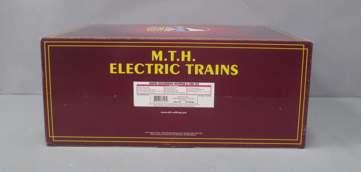 MTH 20-90898 O Norfolk Southern 4-Bay Hopper Cars (Set of 6)