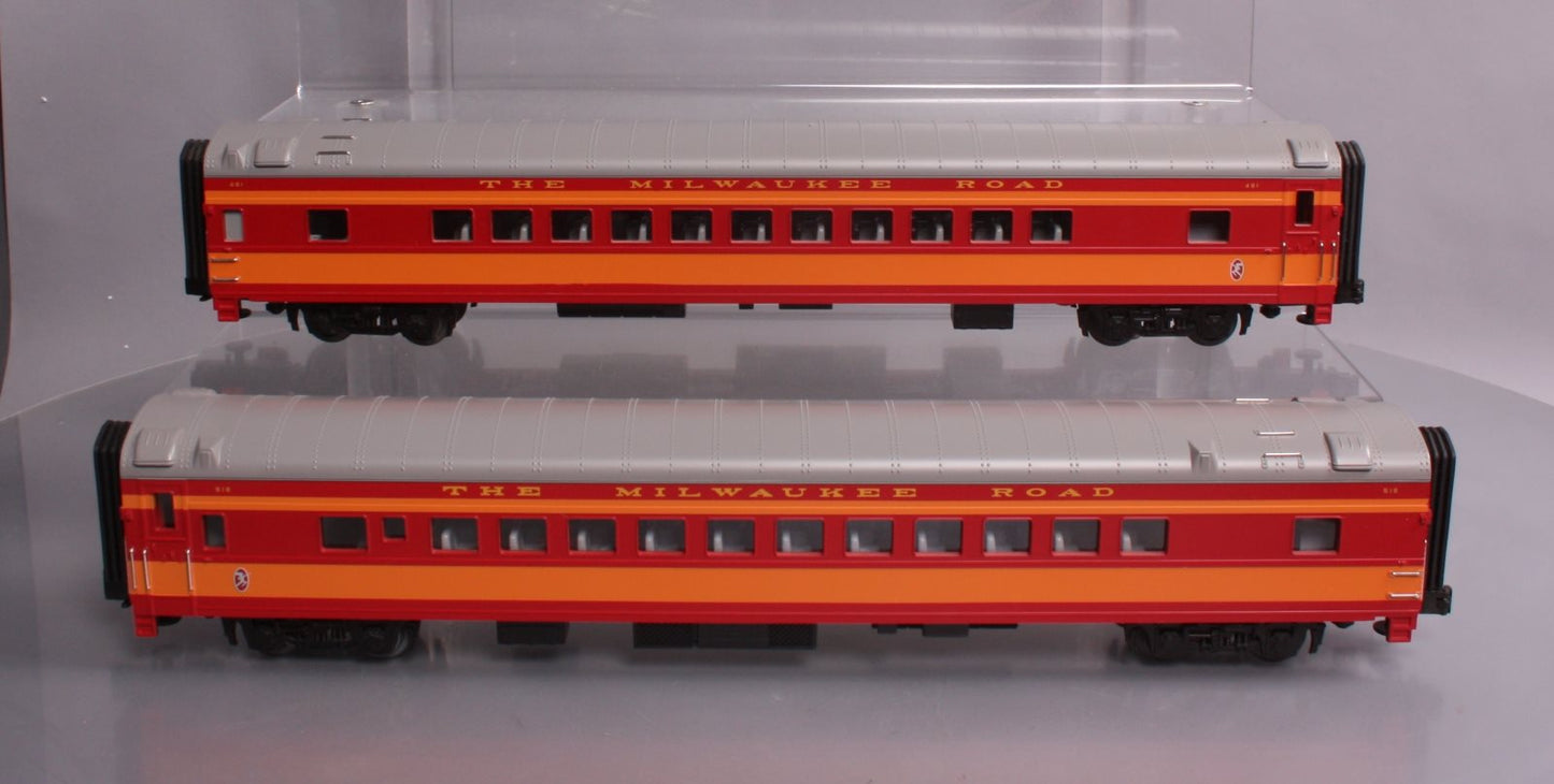 MTH 20-66173 Milwaukee 70' Streamlined Sleeper/Diner Car Set