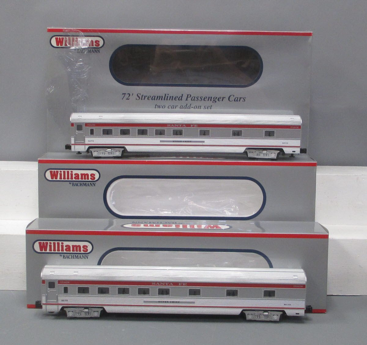 Williams 43110 Santa Fe 72' Streamline Passenger Cars (Set of 2)