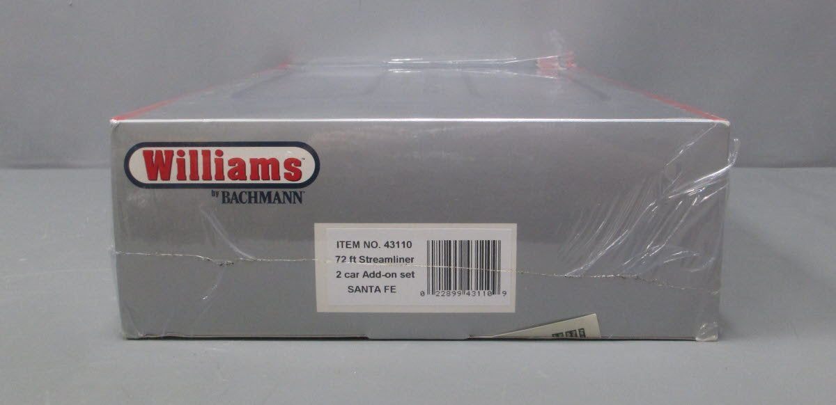 Williams 43110 Santa Fe 72' Streamline Passenger Cars (Set of 2)