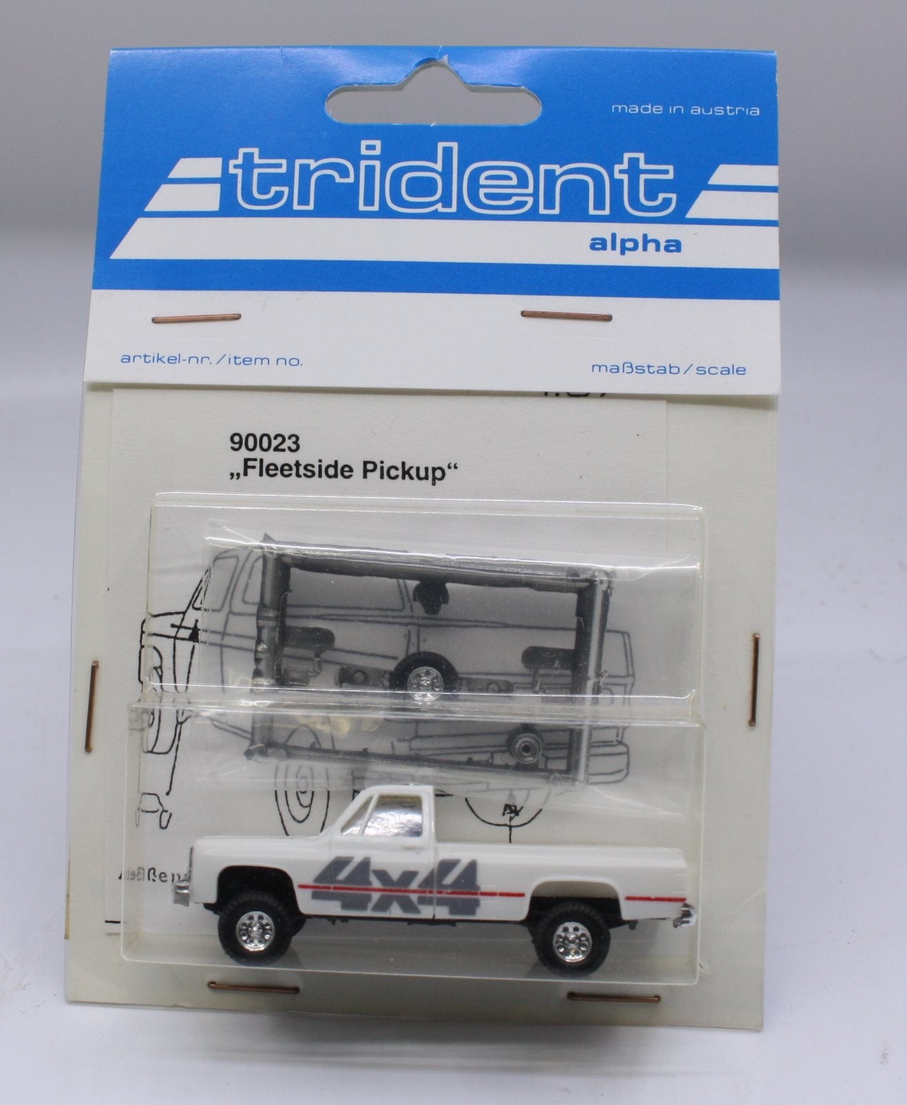 Trident Miniatures 90023 1:87 Chevrolet Pickup 4x4 w/printing