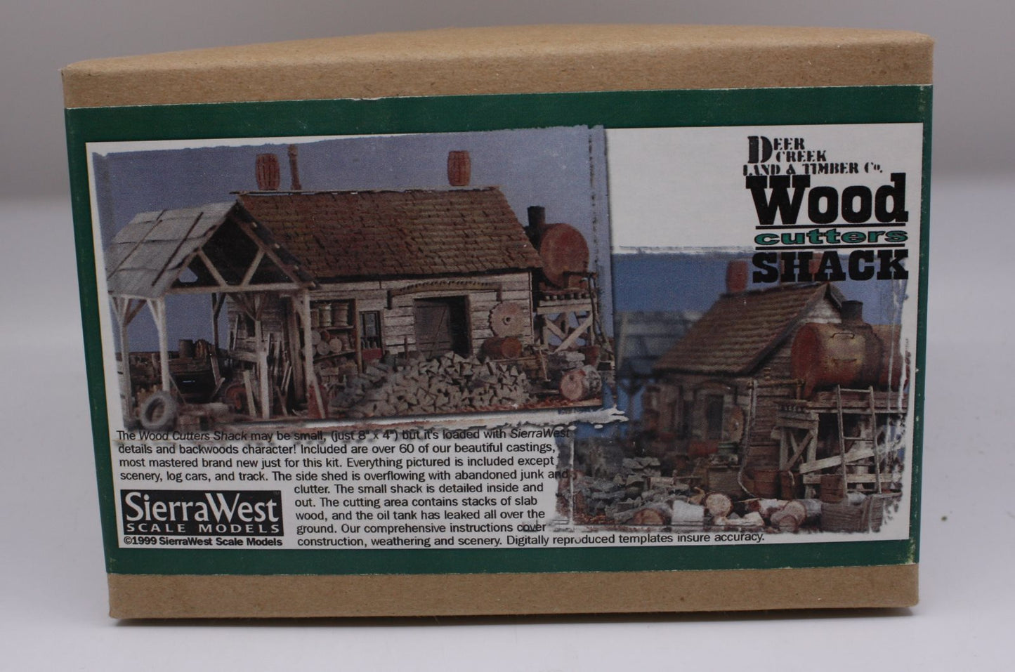 Sierra West 8087 HO Wood Cutters Shack Deer Creek Land & Timber Co.Building Kit