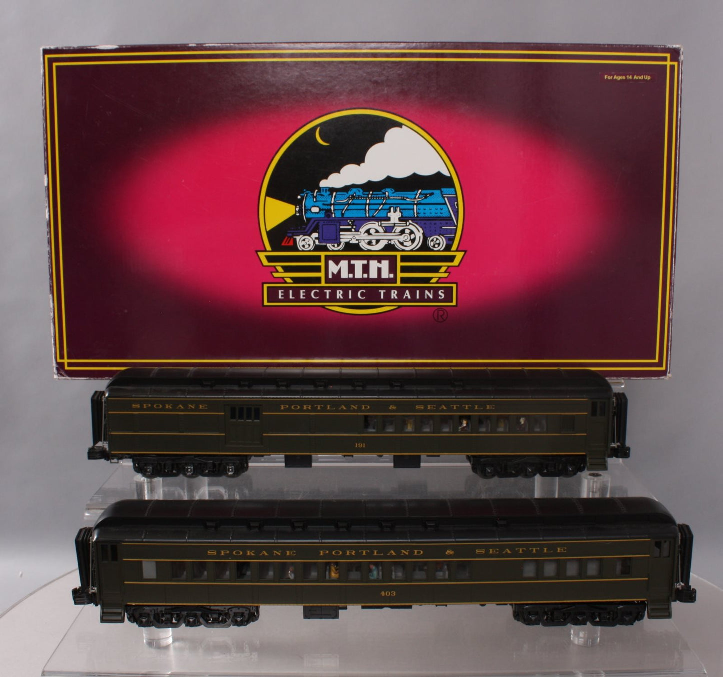 MTH 20-41004 O Spokane Portland & Seattle 70' Madison Comb/Diner Set (Set of 2)