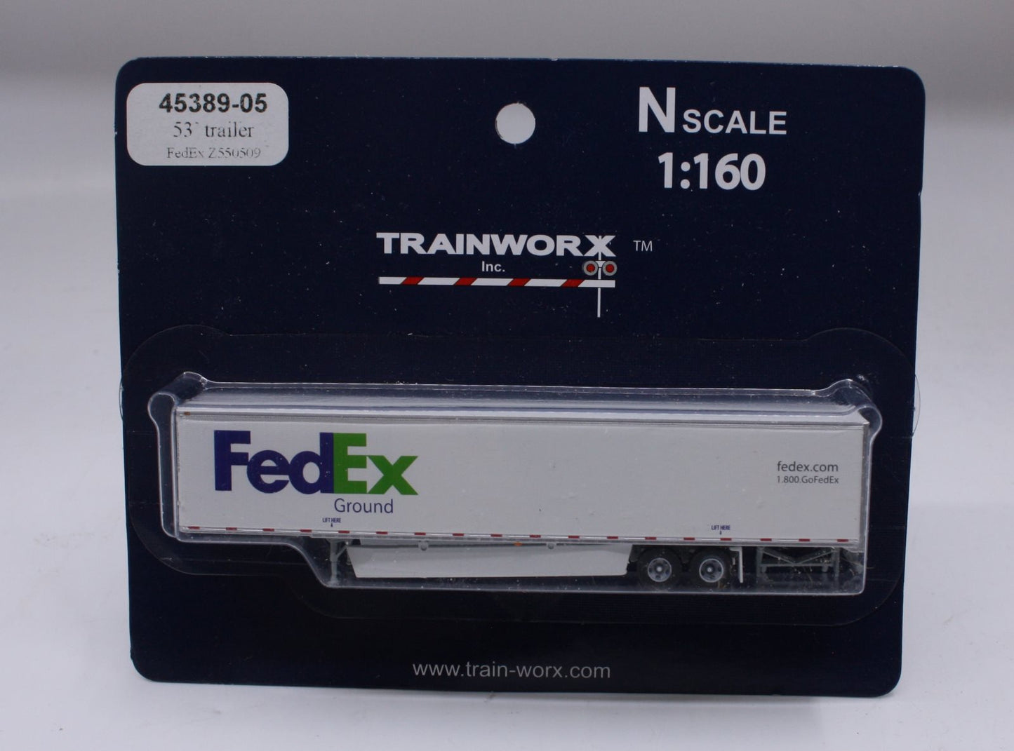 Trainworx Inc 45389-05 N Scale 53" Trailer FedEx