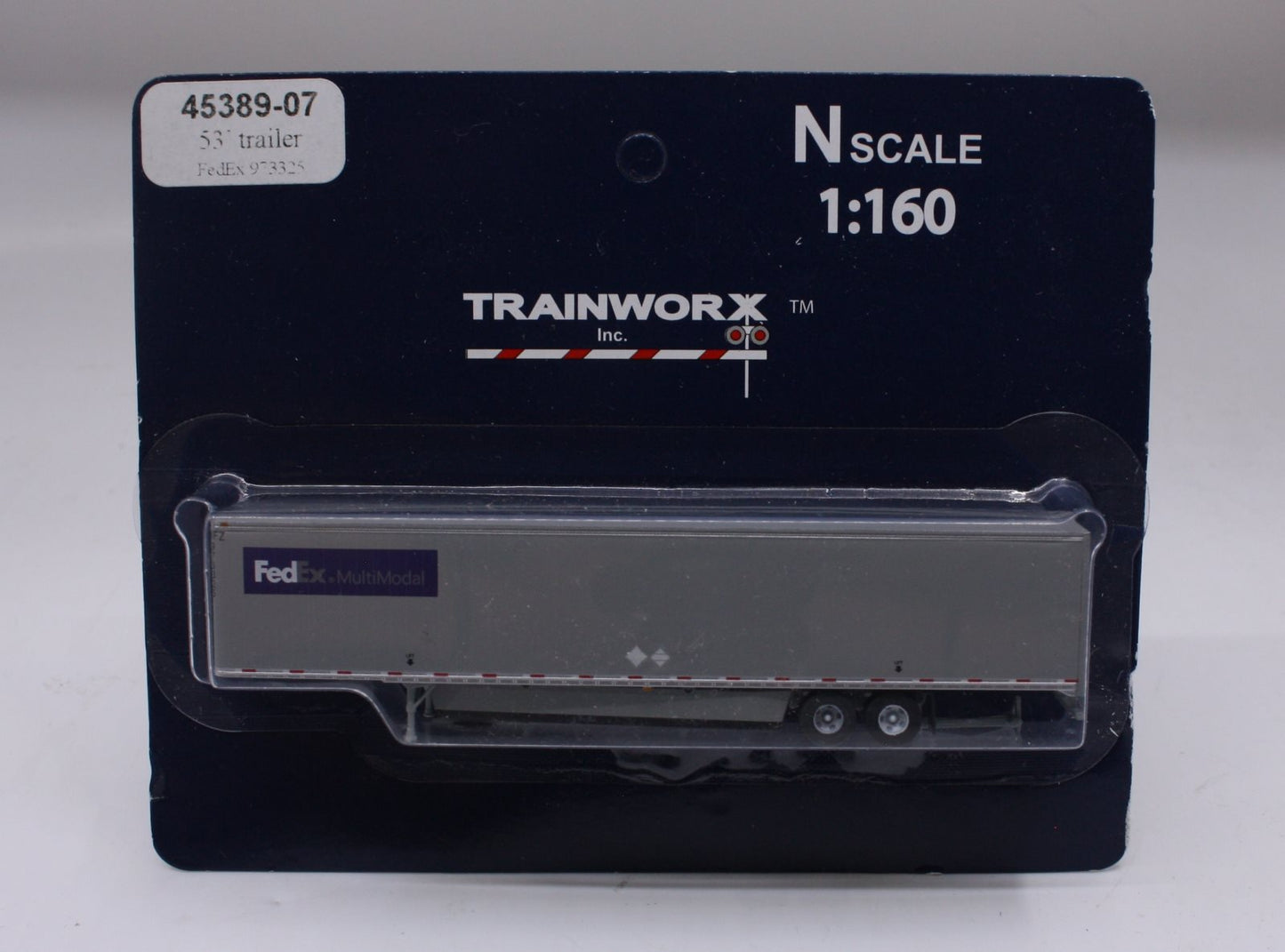 Trainworx Inc 45389-07 N Scale 53" Trailer FexEx 973325