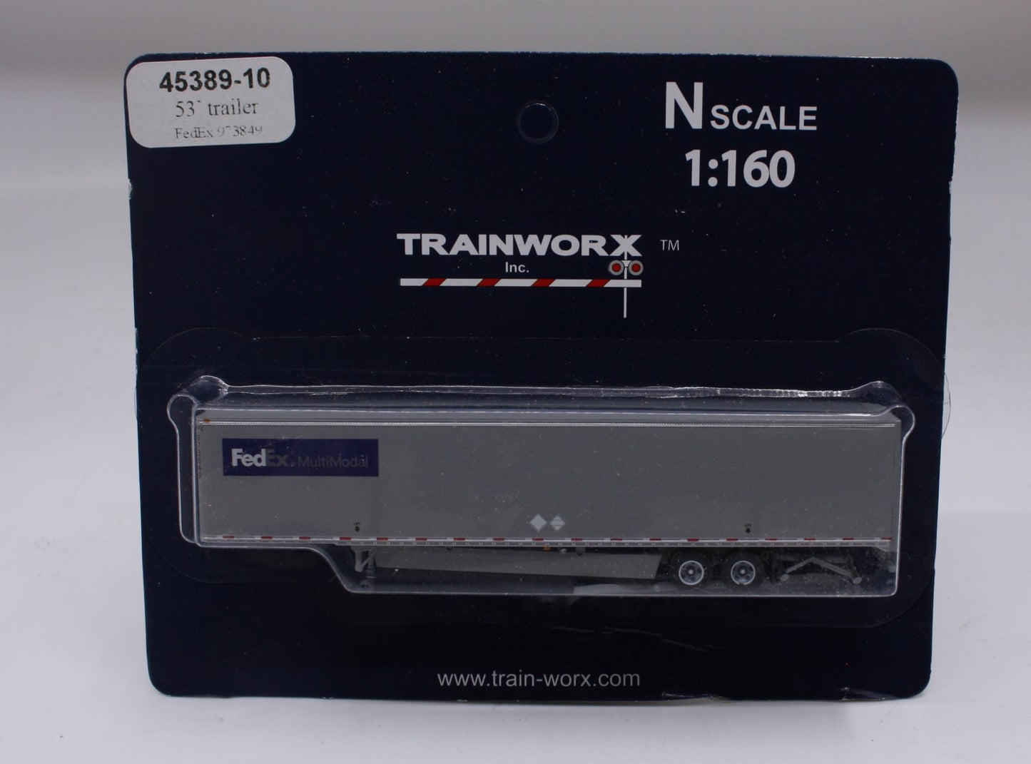 Trainworx Inc 45389-10 N Scale 53' FedEx MultiModal Trailer #973849