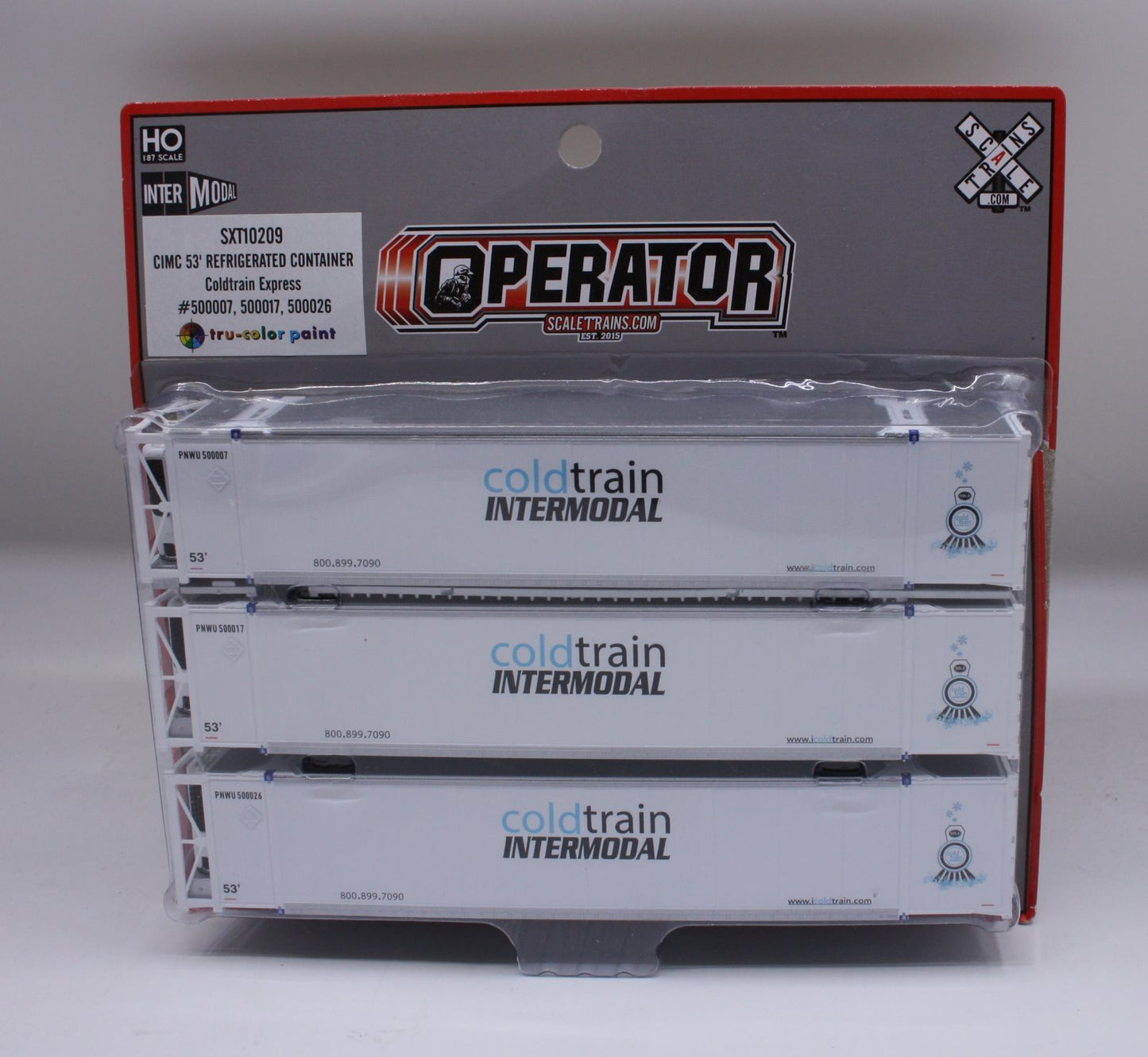 Scale Trains SXT10209 HO CIMC 53" Refrigerated Comtainer Coldtrain Express