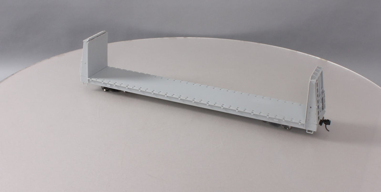 Atlas 2001750 Undecorated 62' Bulkhead Flat Car (2Rail)