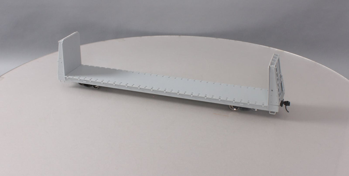 Atlas 2001750 Undecorated 62' Bulkhead Flat Car (2Rail)